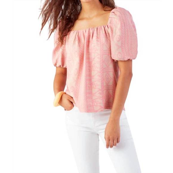 NEW FINLEY bubble top in ethnic jacquard - Picture 1 of 2